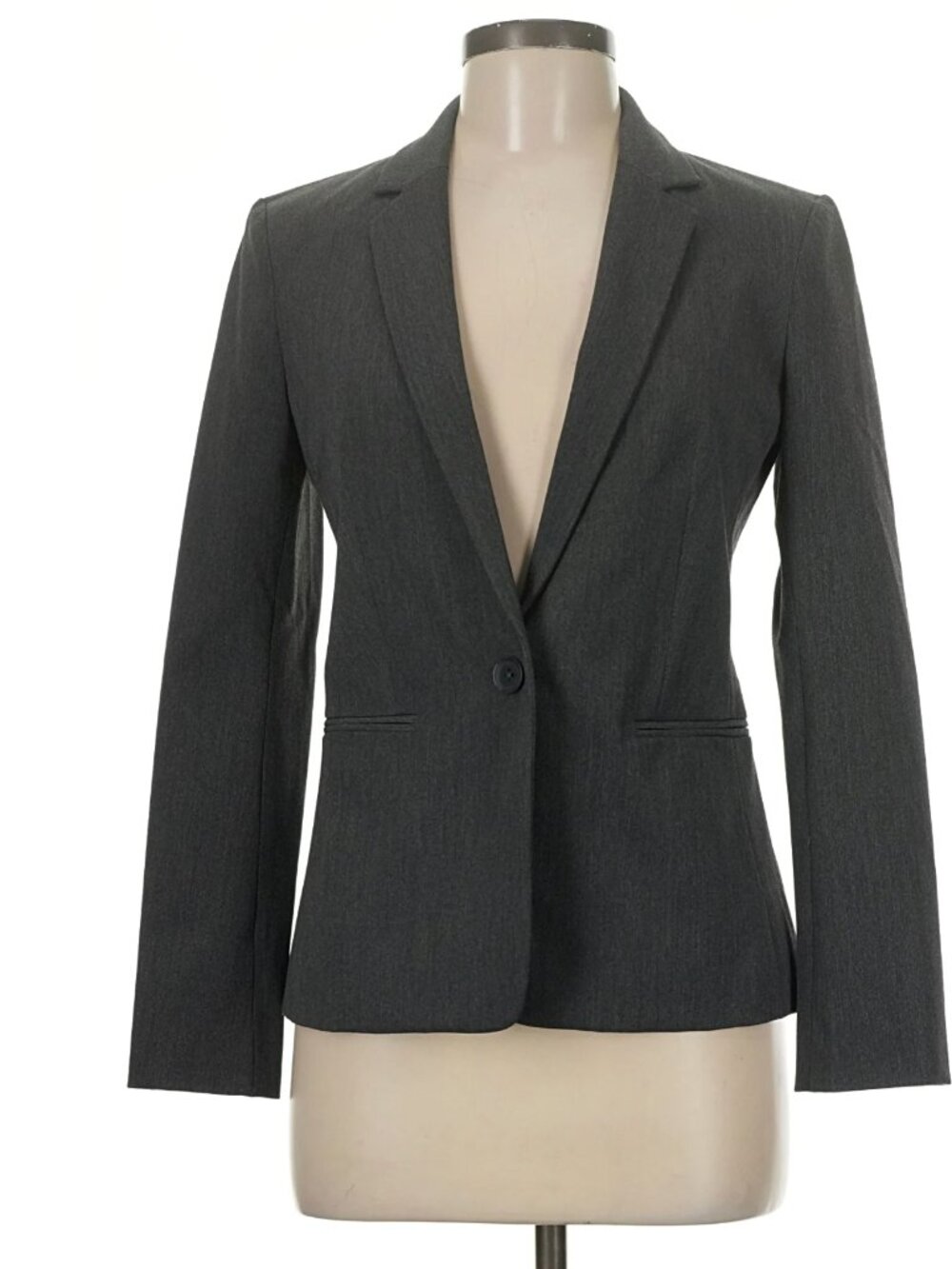 Express Charcoal Grey Single-Button Blazer size 6